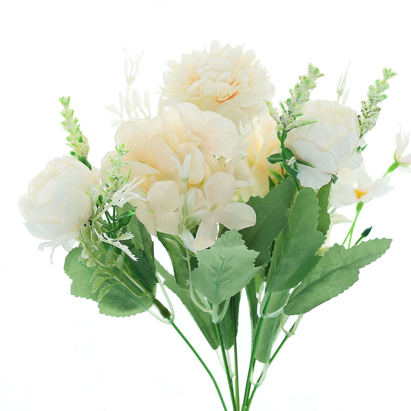 2 Bouquets of Blush Artificial Silk Peony Flower Arrangement - Perfect Decor!