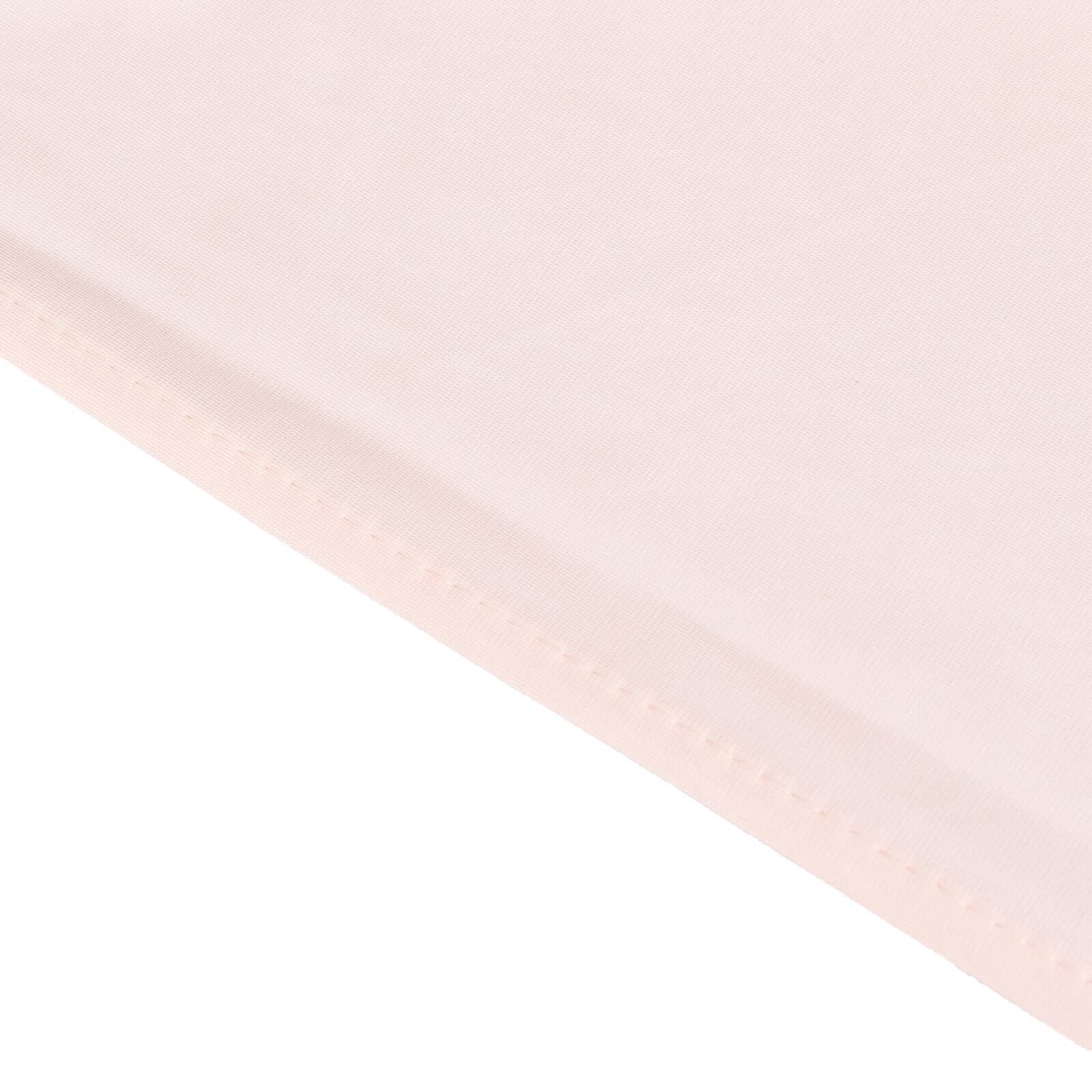Premium Wrinkle-Free & Stain-Resistant Scuba Round 120 Tablecloth in Blush Color