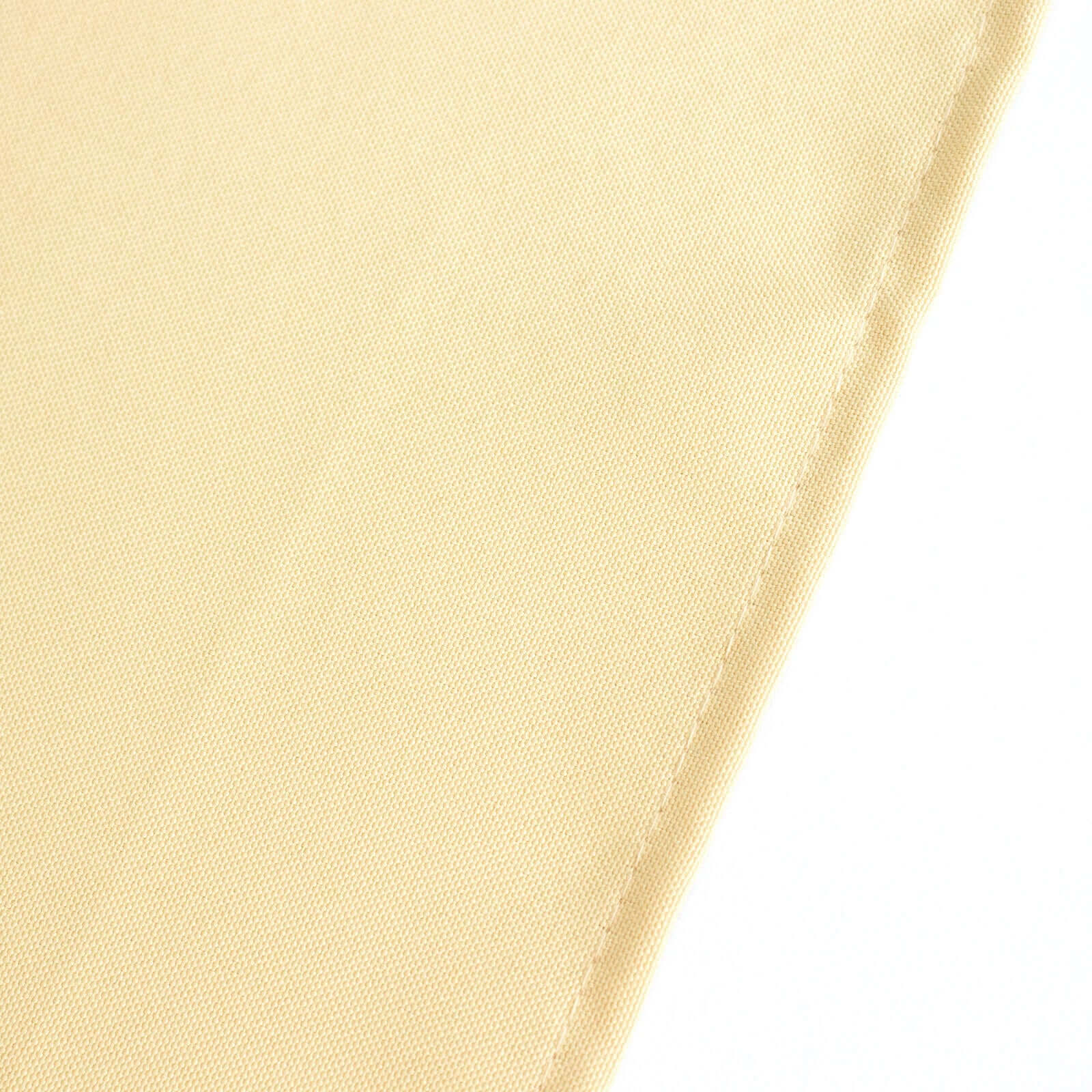 Durable 220GSM Wrinkle-Resistant Premium Polyester 60x102 Rectangle Champagne Tablecloth