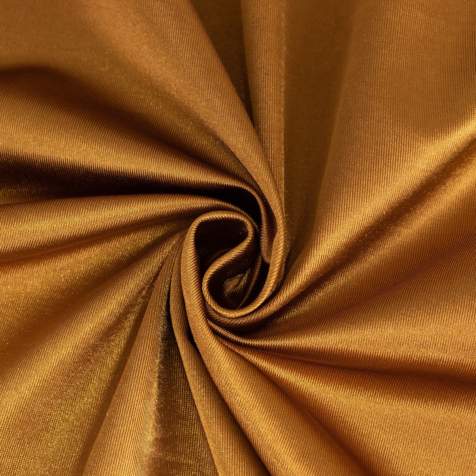Exclusive Gold Shimmering 108' Round Scuba Tablecloth - Wrinkle & Stain Free for Weddings & Parties