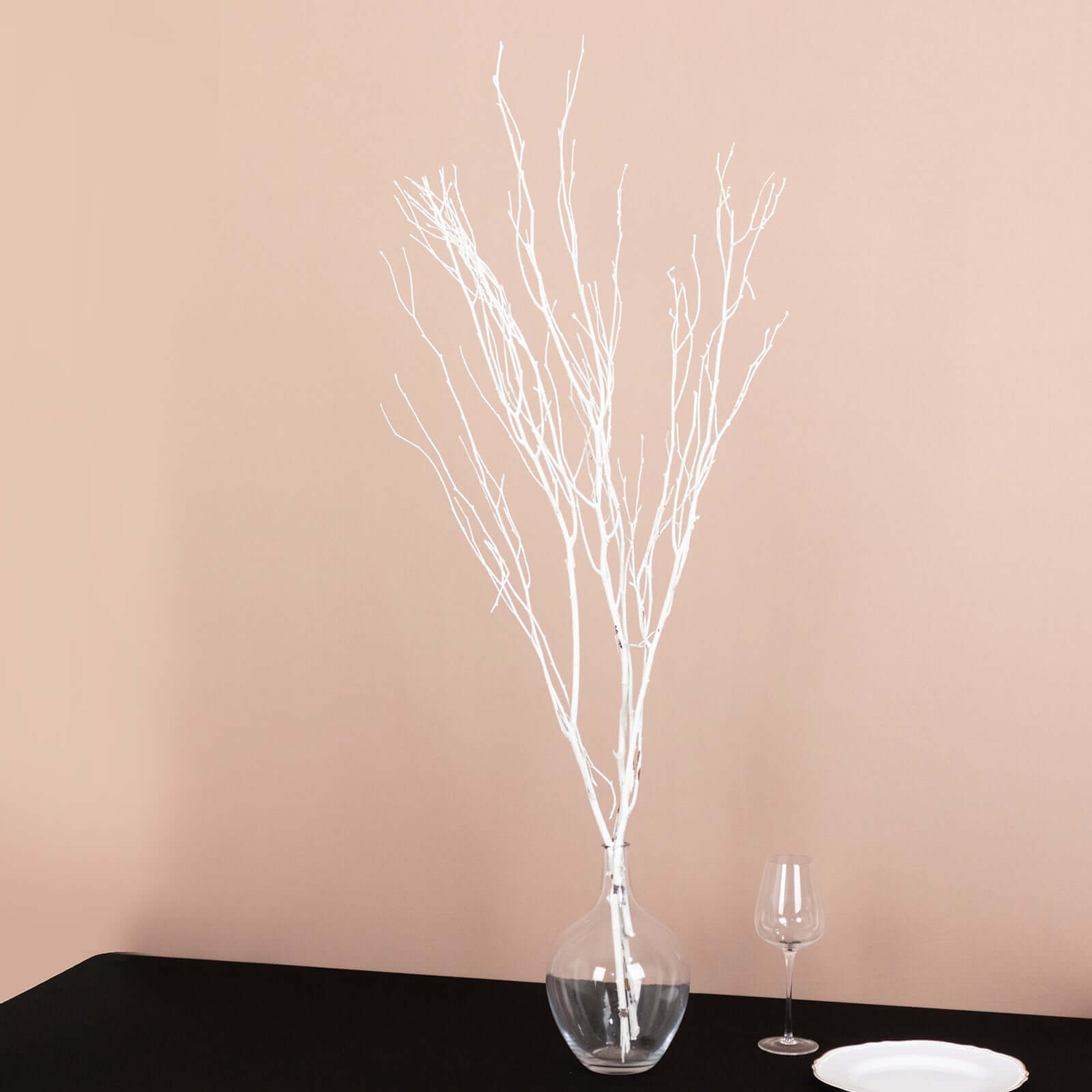 6-Pack 46" White Natural Birch Branches - Ideal for Wedding & Home Decor