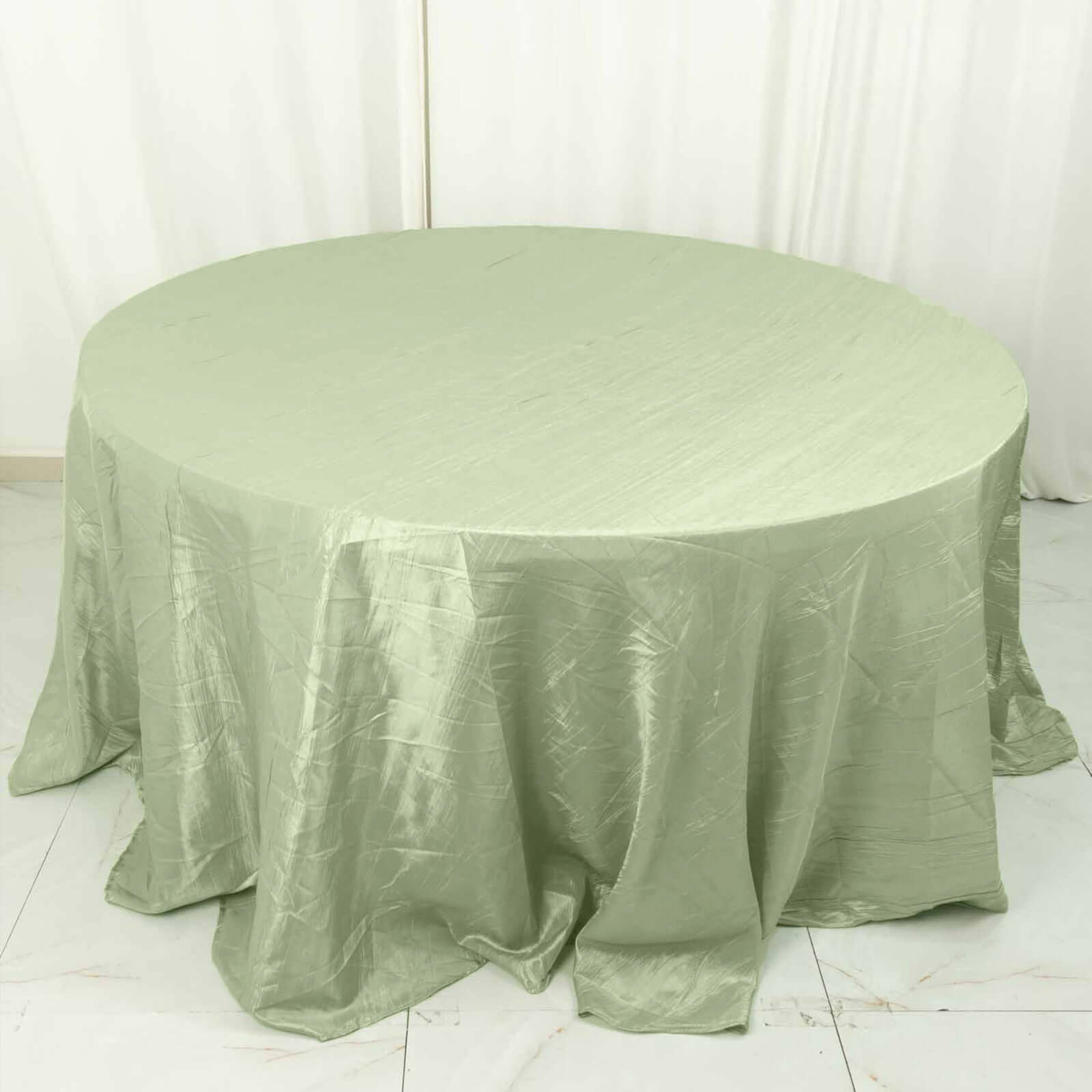 Wrinkle-Resistant & Durable Sage Green 70x70 Polyester Square Table Overlay - Ideal for Various Events